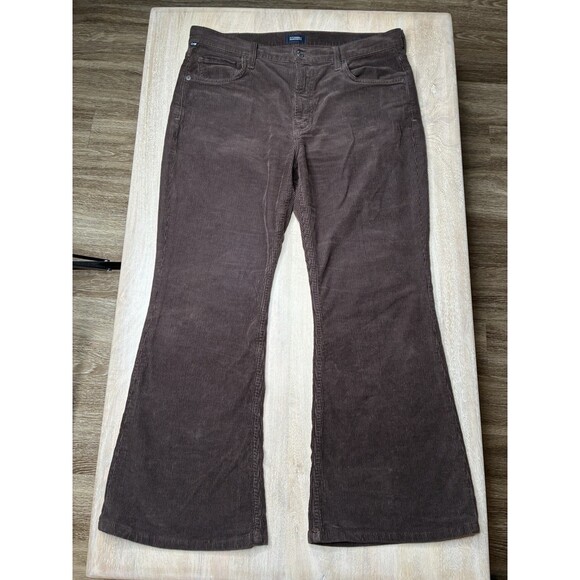 Citizens of Humanity Isola Corduroy Flared Bootcut Jeans Dark Brown Size 31 - Picture 3 of 11